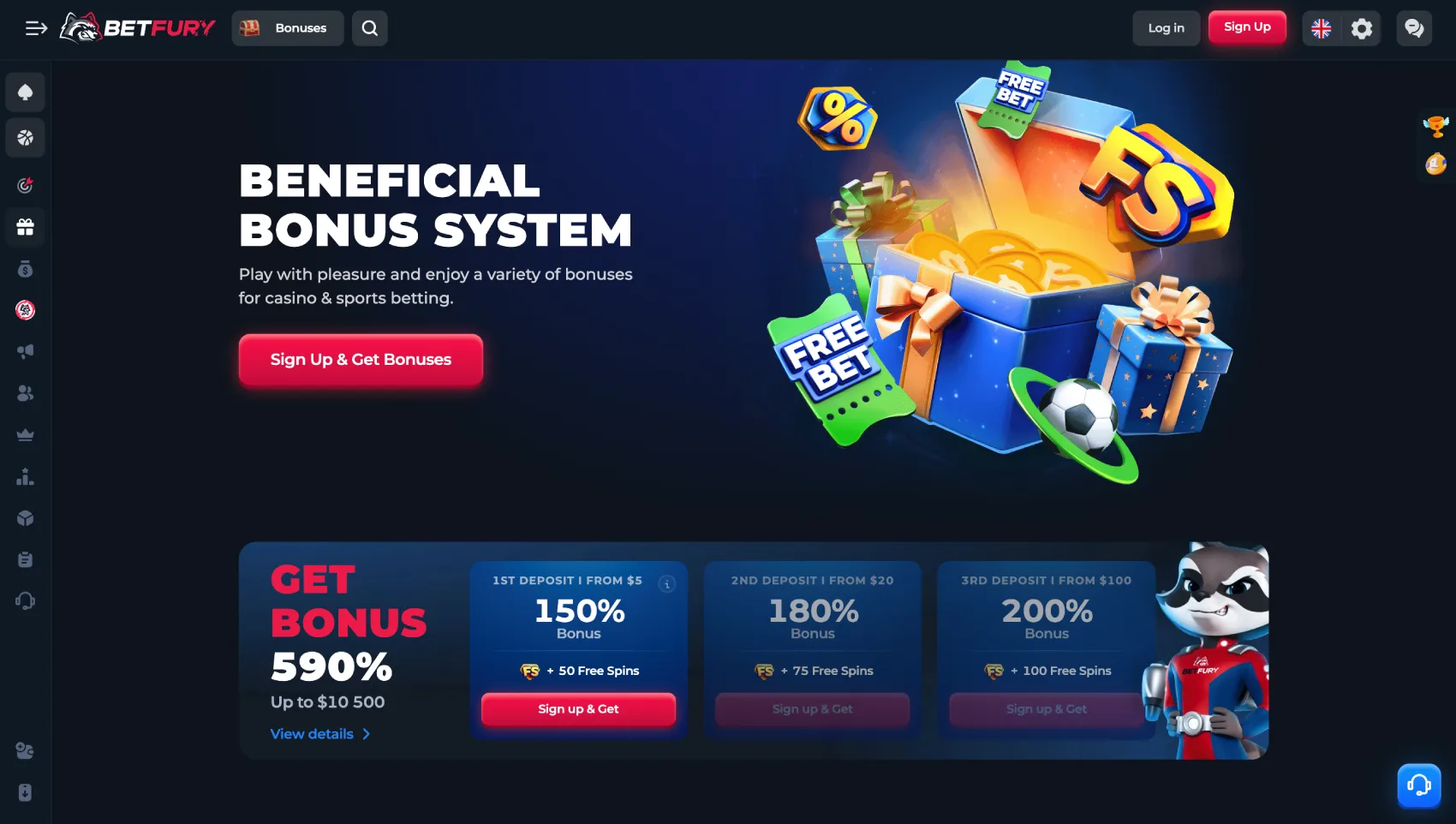 BetFury welcome bonus